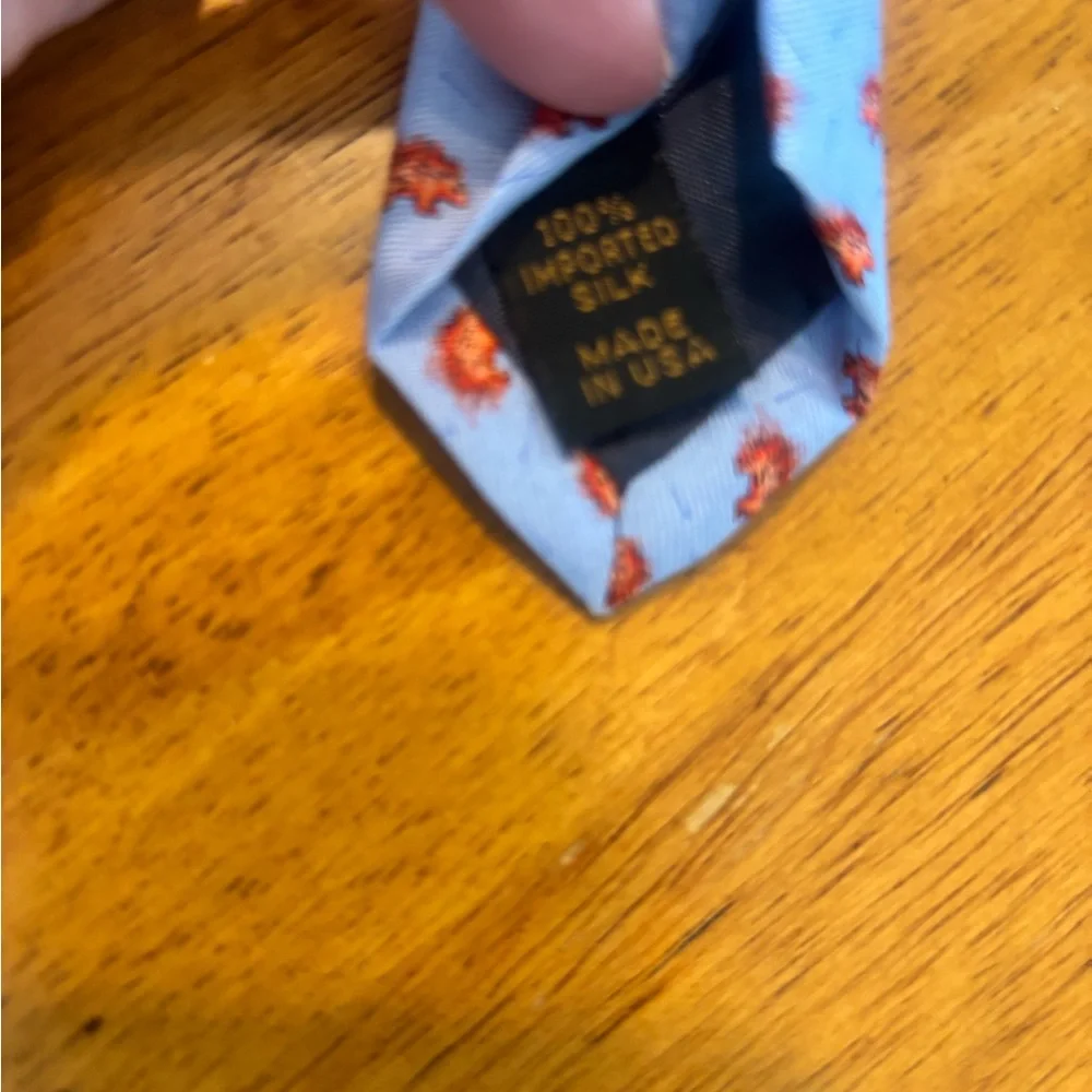 Peter Blair Light Blue Men's Silk Tie with Porcupine Pattern